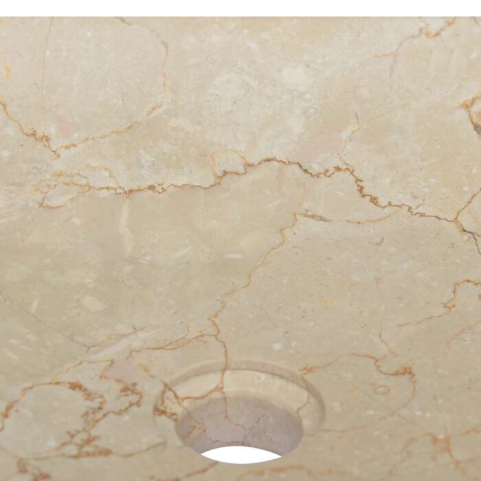Waschbecken Creme 40x40x10 cm Marmor – Bild 6