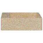 Waschbecken 40x40x12 cm Marmor – Bild 4