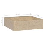 Waschbecken 40x40x12 cm Marmor – Bild 8