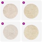 Tischplatte Creme Ø40x2,5 cm Marmor – Bild 4