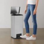 Mülleimer mit Pedal Anti-Fingerabdruck 30 L