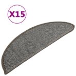 Stufenmatten 15 Stk. 56x17x3 cm Grau Halbrund – Bild 2