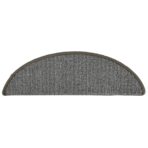 Stufenmatten 15 Stk. 56x17x3 cm Grau Halbrund – Bild 5