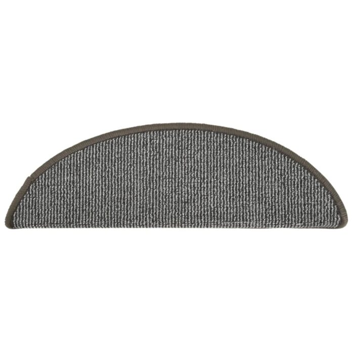 Stufenmatten 15 Stk. 56x17x3 cm Grau Halbrund – Bild 5