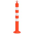 Absperrpfosten 10 Stk. mit Kette 75 cm PE – Bild 3