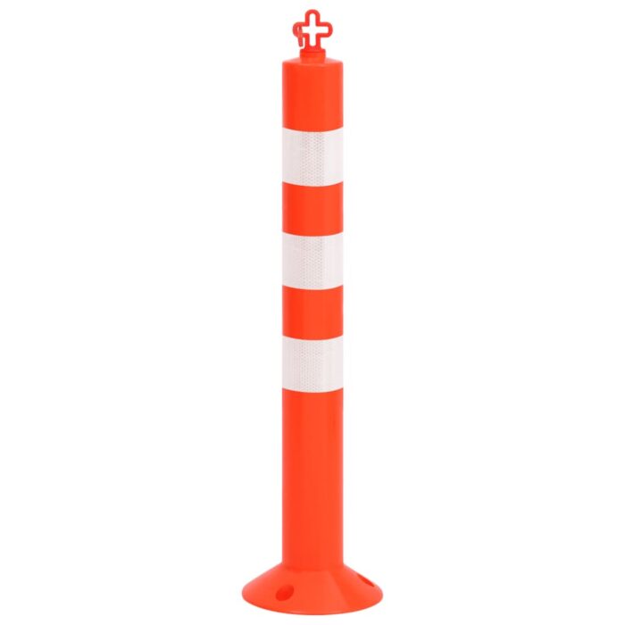 Absperrpfosten 10 Stk. mit Kette 75 cm PE – Bild 3