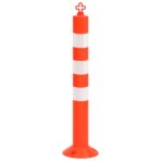 Absperrpfosten 10 Stk. mit Kette 75 cm PE – Bild 4