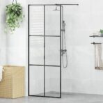 Duschwand für Begehbare Dusche mit Klarem ESG Glas 80x195 cm