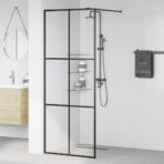 Duschwand für Begehbare Dusche mit Klarem ESG Glas 80x195 cm – Bild 3