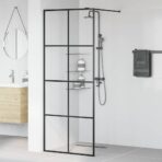 Duschwand für Begehbare Dusche mit Klarem ESG Glas 80x195 cm – Bild 3
