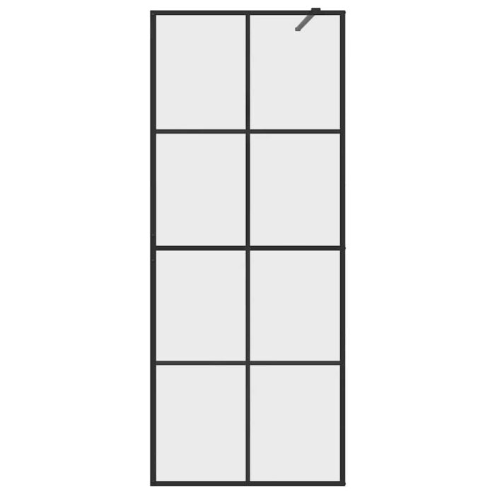Duschwand für Begehbare Dusche mit Klarem ESG Glas 80x195 cm – Bild 4