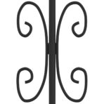 Gartenzaun mit Speerspitze Schwarz 240 x 75 cm Pulverbeschichteter Stahl – Bild 5