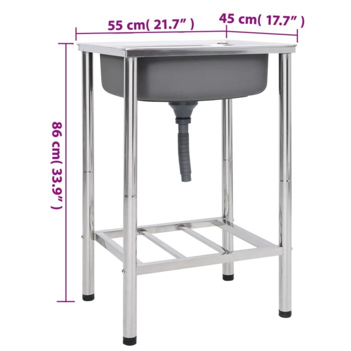 Camping-Spüle Edelstahl – Bild 7