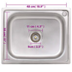 Camping-Spüle Edelstahl – Bild 8