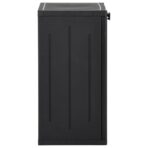 Gartenschrank Schwarz 65x45x88 cm PP Rattan-Optik – Bild 3