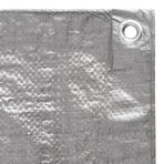 Abdeckplane 180 g/m² 2x3 m Grau HDPE – Bild 4