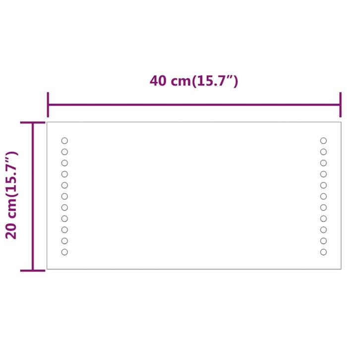 LED-Badspiegel 40x20 cm – Bild 9
