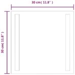 LED-Badspiegel 30x30 cm – Bild 5