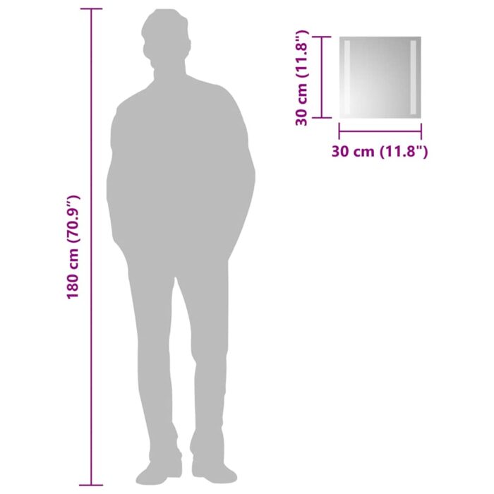 LED-Badspiegel 30x30 cm – Bild 6