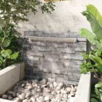 Pool-Wasserfall Fontäne Rechteckig Edelstahl 30 cm