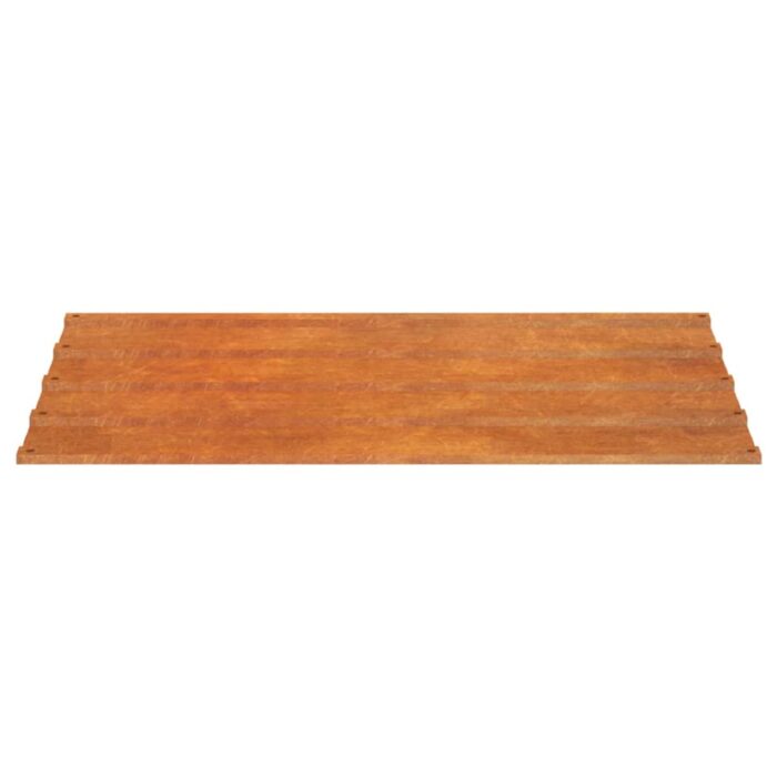 Dachplatten 12 Stk. Rostig 60x44 cm Cortenstahl – Bild 5