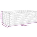 Garten-Hochbeet 100 x 50 x 36 cm Cortenstahl – Bild 7