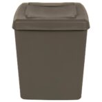 Stapelbare Mülleimer 3 Stk. Grau 75 L Polypropylen – Bild 4