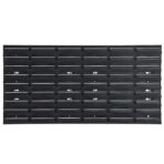 26-tlg / 30-tlg Stapelboxen-Wandregal Rot & Schwarz 77x39cm Polypropylen – Bild 4