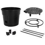 Tomatentopf Anthrazit Ø29,5x115 cm Polypropylen – Bild 5