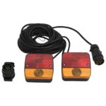 Anhängerleuchten 2 Stk. Rot 10,5x7,5x10 cm 12V LED-Leuchtmittel