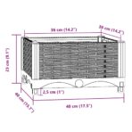 Hochbeet 40x40x23 cm Polypropylen – Bild 7