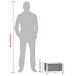 Hochbeet 40x40x23 cm Polypropylen – Bild 8