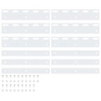 Klemmleisten 6 Stk. Silbern 20 cm Edelstahl – Bild 2