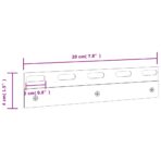 Klemmleisten 6 Stk. Silbern 20 cm Edelstahl – Bild 6