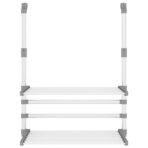 Wäschetrockner für Balkon 89x25x(60-95) cm Aluminium – Bild 3