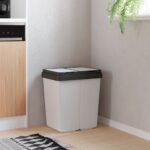 Duo Mülleimer Weiss 2x25 L