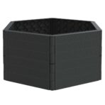 Garten-Pflanzkübel Anthrazit PP – Bild 2
