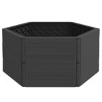 Garten-Pflanzkübel Anthrazit PP – Bild 3