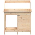 Pflanztisch mit Schrank 110,5x45x124,5 cm Massivholz Tanne – Bild 7