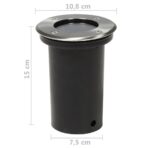 Bodeneinbaustrahler Aussen 12 Stk. Rund – Bild 5