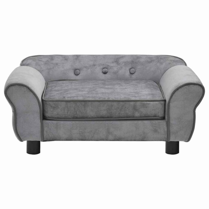 Hundesofa Schwarz 72x45x30 cm Plüsch – Bild 2