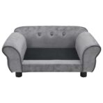 Hundesofa Schwarz 72x45x30 cm Plüsch – Bild 3