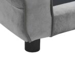 Hundesofa Schwarz 72x45x30 cm Plüsch – Bild 7