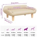 Hundebett 70x40x24 cm Samt – Bild 7