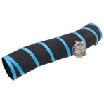 Katzentunnel in S-Form Schwarz und Blau 122 cm Polyester – Bild 2