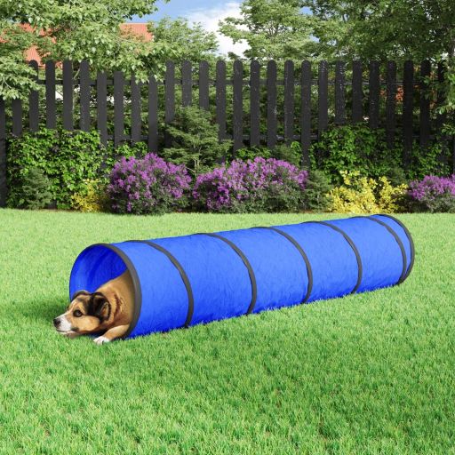 172189_1.jpg Hundetunnel Blau Ø 40x200 cm Polyester – Bild 1