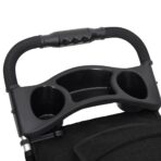 Hundewagen Faltbar Schwarz 80x46x98 cm Oxford-Gewebe – Bild 11