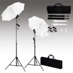 Studiobeleuchtung-Set mit Stative & Schirme – Bild 5