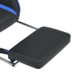 Neigbarer Racing-Bürostuhl mit Fußstütze Blau – Bild 6