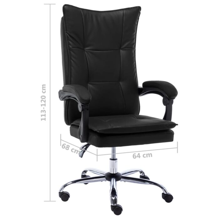 Bürostuhl Anthrazit Kunstleder – Bild 10